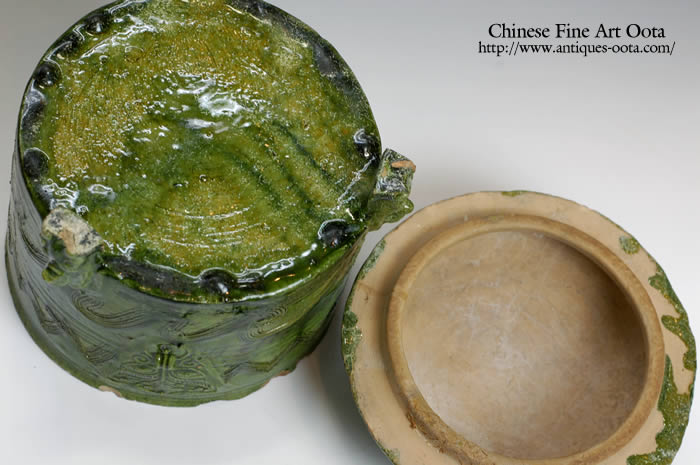 中国美術 緑釉 菌 後漢 時代物(K-A357) 中国美術 緑釉 菌 後漢 時代物(K-A357)