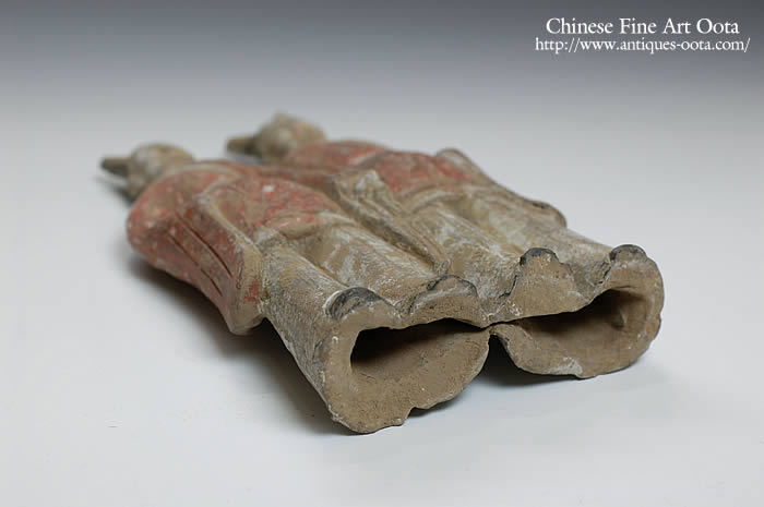 北魏時代（5－6世紀）仕女俑 伝世品焼物 陶器 中国美術 唐物 WWTT358 北魏時代（5－6世紀）仕女俑 伝世品焼物 陶器 中国美術 唐物