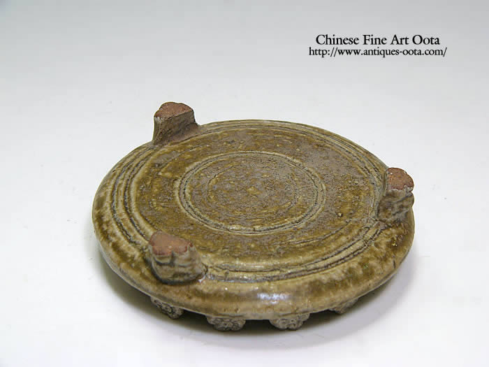 中国六朝早期青磁 A rare miniature blue and white stem cup, Mark and period of