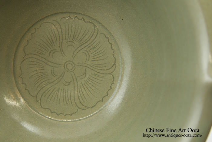 中国　倣越州窯青磁　羊形　火灯　燭台　証書付　C　6515 261010_501224090639074584385_6