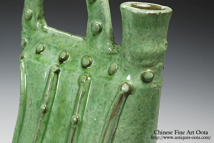 中国美術 灰陶緑釉 三足蓋付三獣摘 鼎 直径35cm 細密細工 古美術 izumi suzuki | 磁州窯梅文両耳小壷 北宋時代〜金時代 口径 5 cm